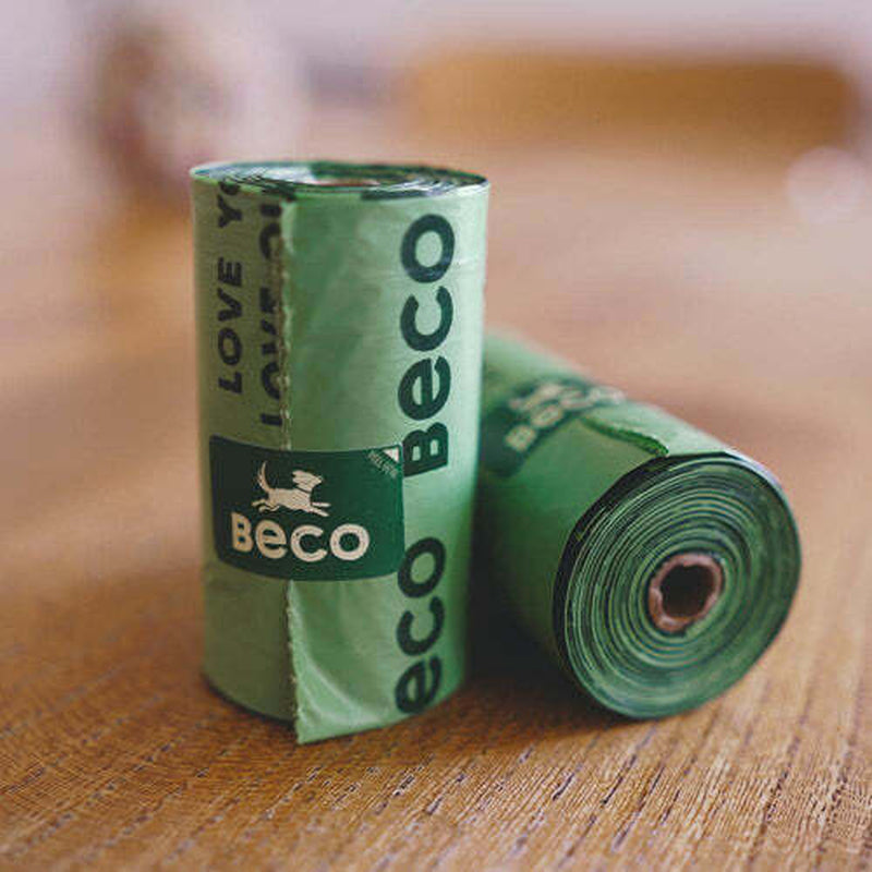 Beco Unscented Degradable Dog Waste Bags - Strong, Large, Leak-Proof Design