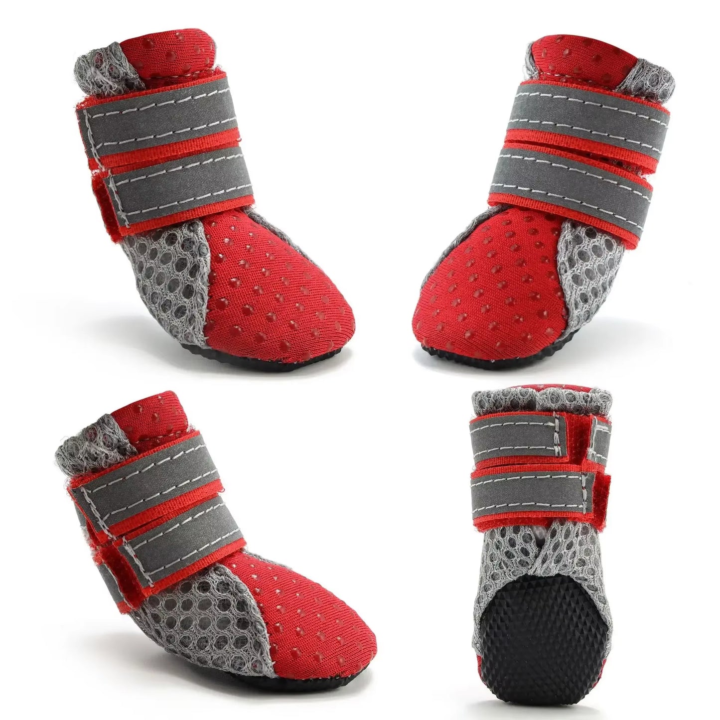 Waterproof Breathable Dog Shoes for Outdoor Walking - Soft Reflective Boots for Small to Medium Dogs