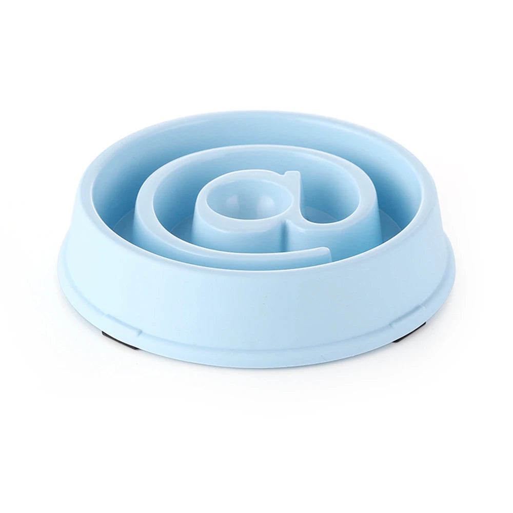 Pet Slow Feeding Bowl - Anti-Choking PP Plastic Dog Dish for Controlled Eating
