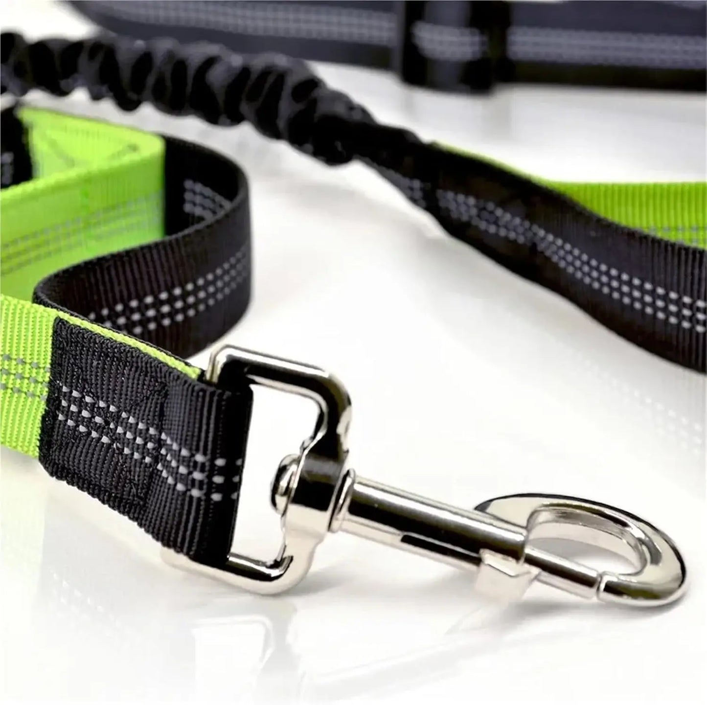 Ultimate Hands-Free Adjustable Dog Leash - Reflective Bungee Design for Active Adventures