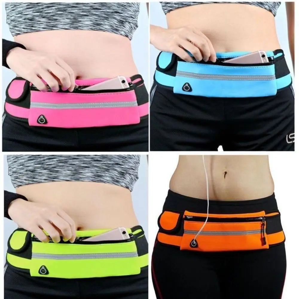 Adjustable Hands-Free Reflective Dog Leash with Detachable Waist Bag for Active Pet Owners