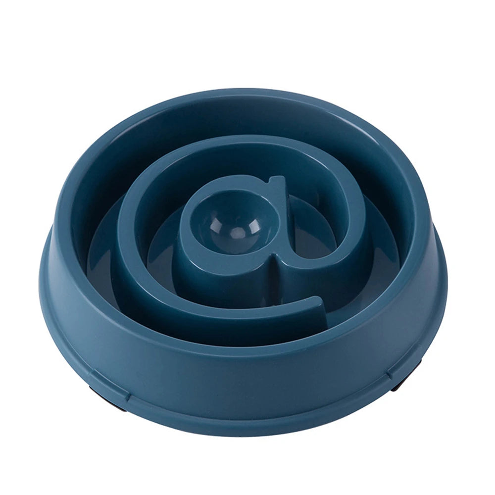 Pet Slow Feeding Bowl - Anti-Choking PP Plastic Dog Dish for Controlled Eating