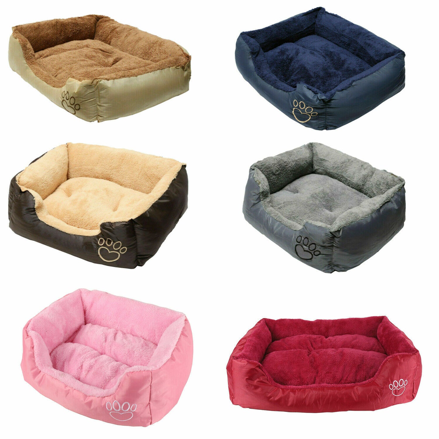 Luxury Soft Washable Pet Bed for Dogs and Cats - Available in Sizes S, M, L, XL