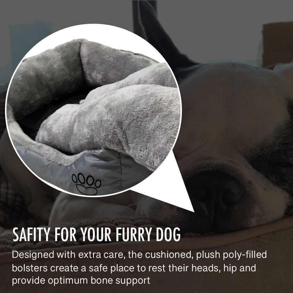 Luxury Soft Washable Pet Bed for Dogs and Cats - Available in Sizes S, M, L, XL
