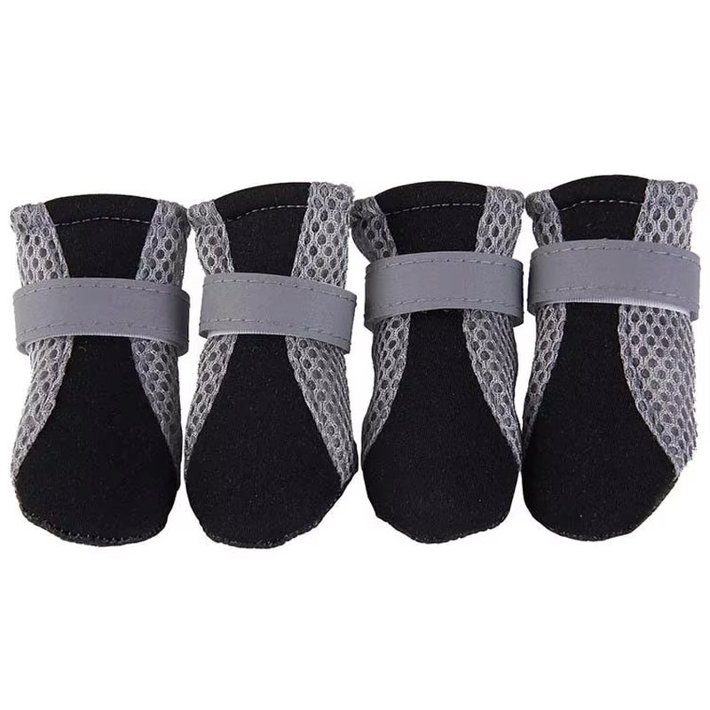 Waterproof Breathable Dog Shoes for Outdoor Walking - Soft Reflective Boots for Small to Medium Dogs