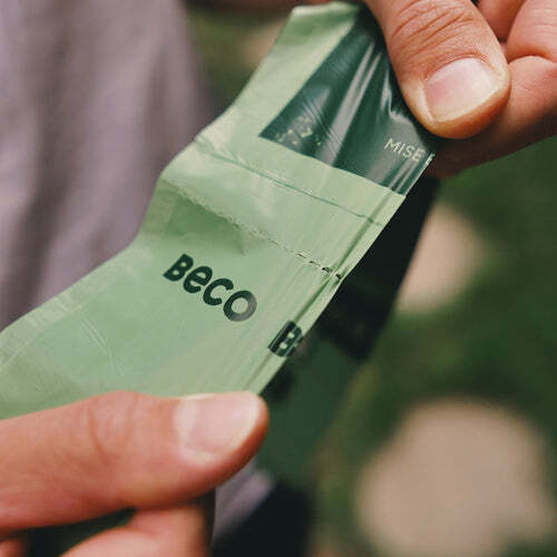 Beco Unscented Degradable Dog Waste Bags - Strong, Large, Leak-Proof Design