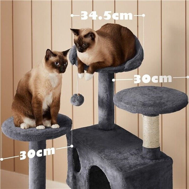 Cat Tree Tower Condo with Scratching Posts and Ladder for Cats and Kittens