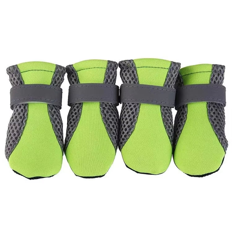 Waterproof Breathable Dog Shoes for Outdoor Walking - Soft Reflective Boots for Small to Medium Dogs