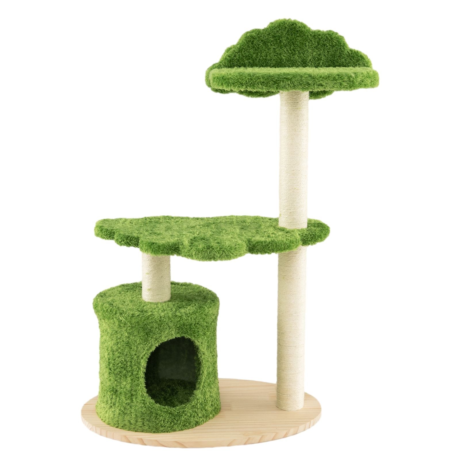 97 cm Cat Tree with Fully Wrapped Sisal Scratching Posts