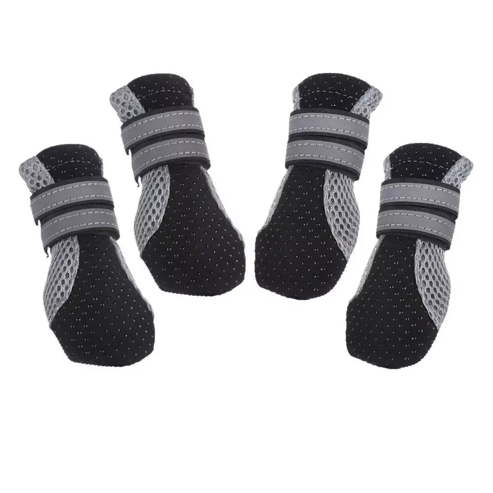 Waterproof Breathable Dog Shoes for Outdoor Walking - Soft Reflective Boots for Small to Medium Dogs