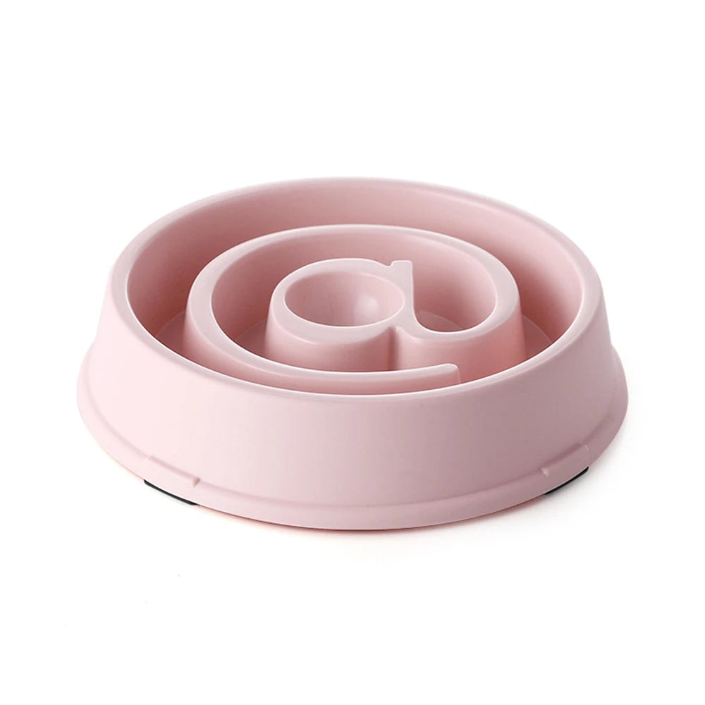 Pet Slow Feeding Bowl - Anti-Choking PP Plastic Dog Dish for Controlled Eating