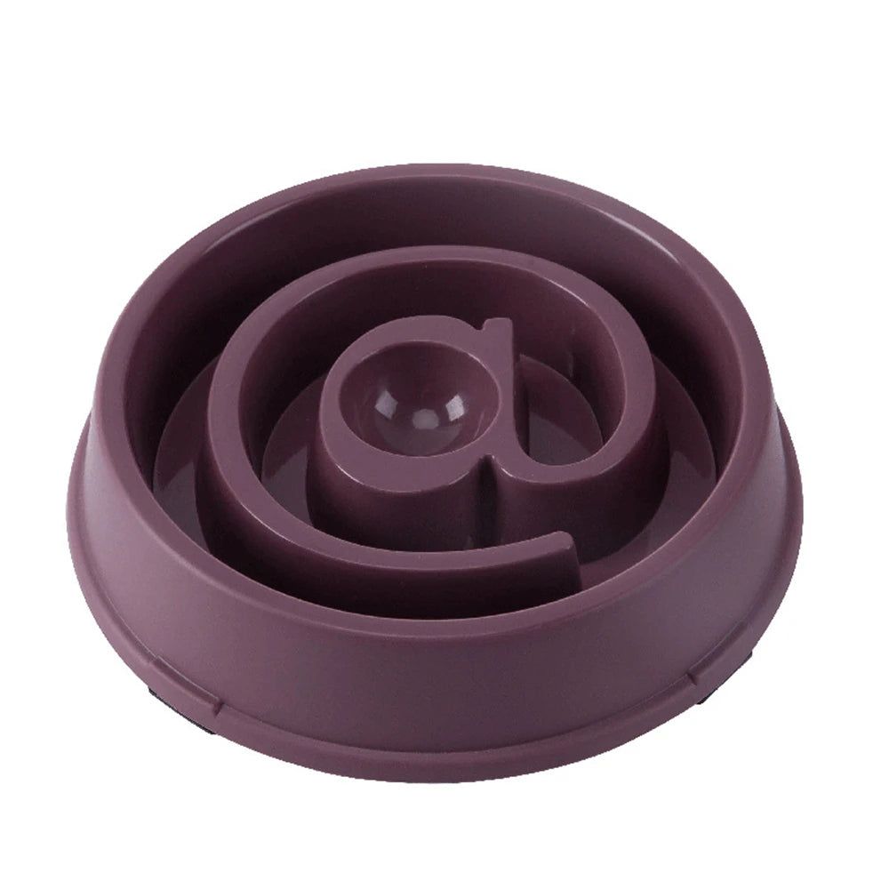 Pet Slow Feeding Bowl - Anti-Choking PP Plastic Dog Dish for Controlled Eating