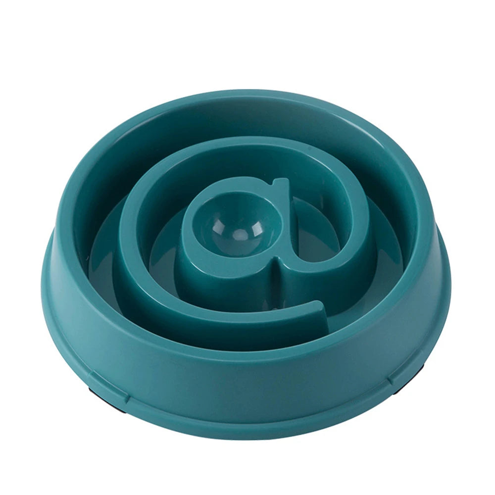 Pet Slow Feeding Bowl - Anti-Choking PP Plastic Dog Dish for Controlled Eating