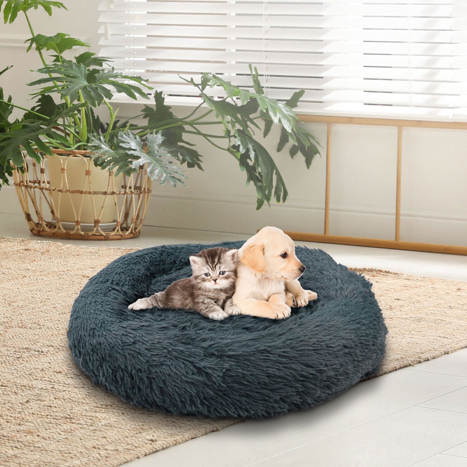 Premium Soft and Washable Pet Bed for Cats and Dogs - Available in Sizes S, M, and L