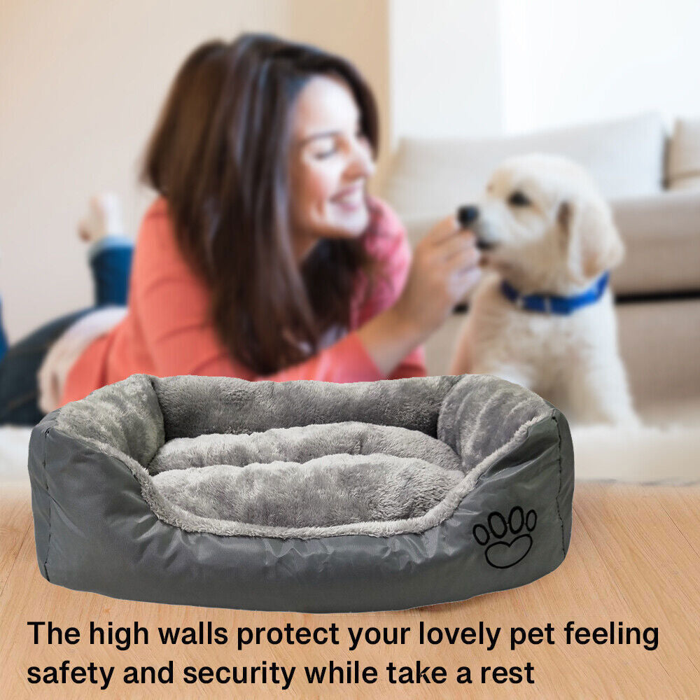 Luxury Soft Washable Pet Bed for Dogs and Cats - Available in Sizes S, M, L, XL