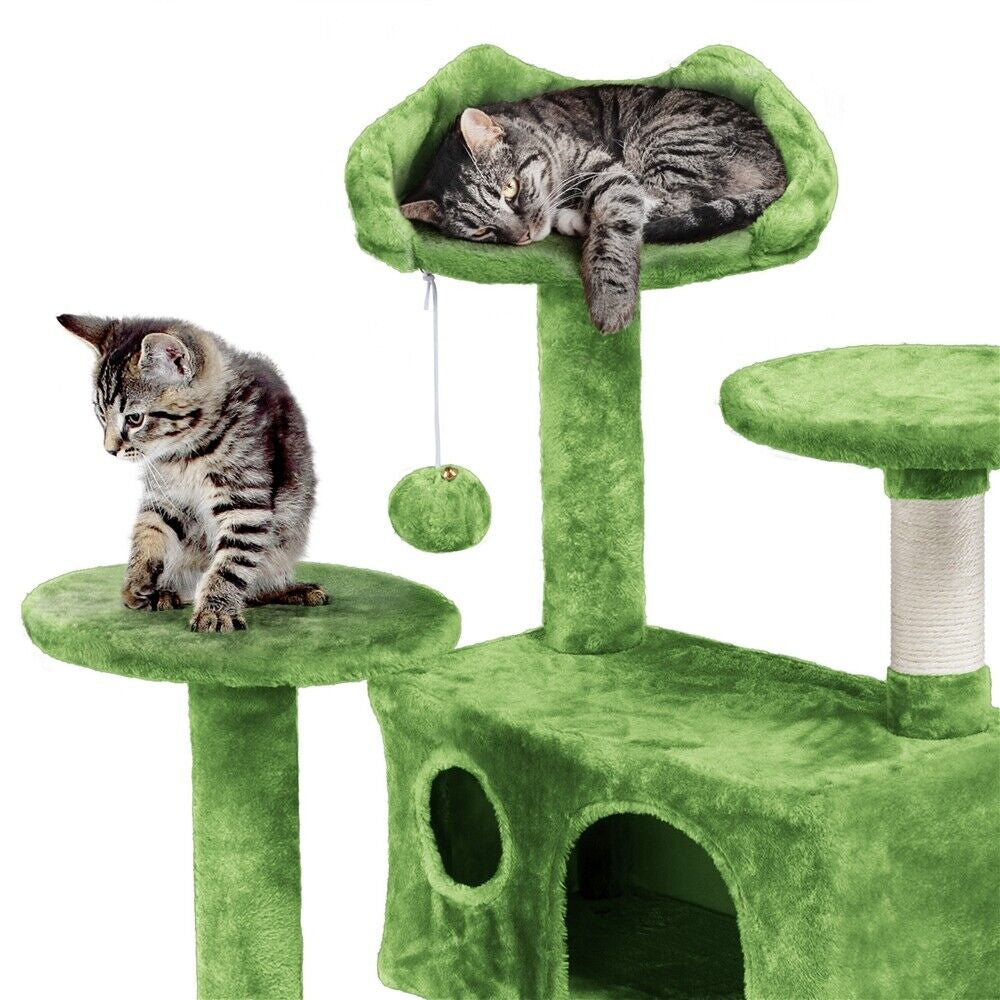 Cat Tree Tower Condo with Scratching Posts and Ladder for Cats and Kittens