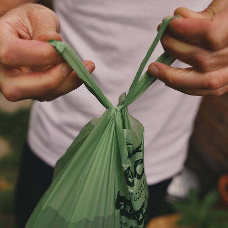 Beco Unscented Degradable Dog Waste Bags - Strong, Large, Leak-Proof Design
