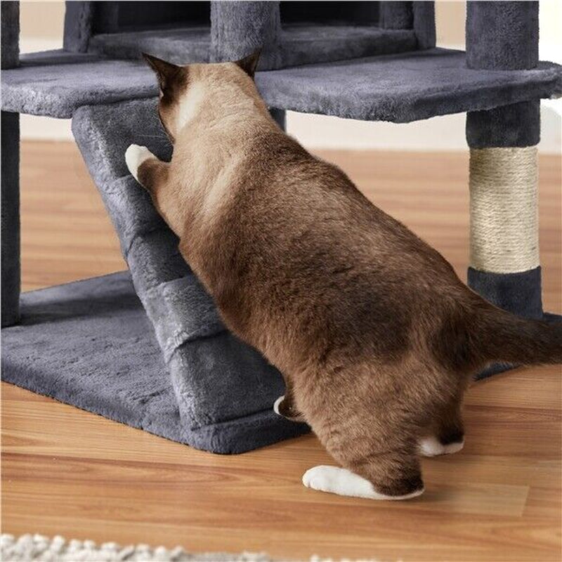Cat Tree Tower Condo with Scratching Posts and Ladder for Cats and Kittens