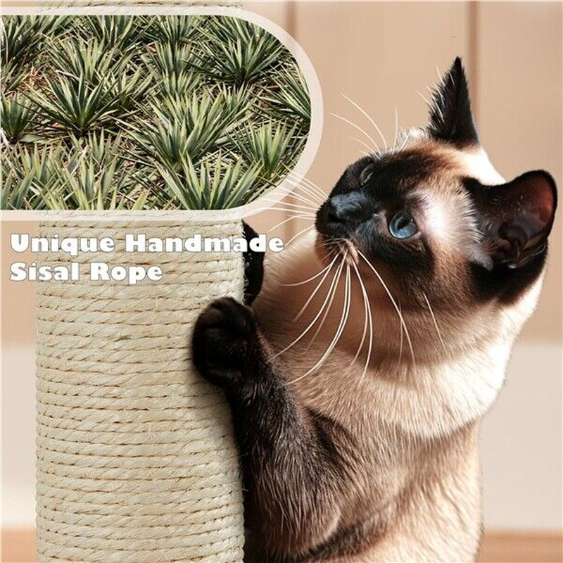 Cat Tree Tower Condo with Scratching Posts and Ladder for Cats and Kittens